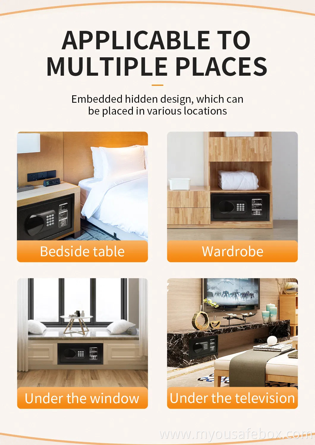 Premium Digital Hotel Safes for Home and Office Security